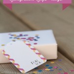 Gingham gift tags